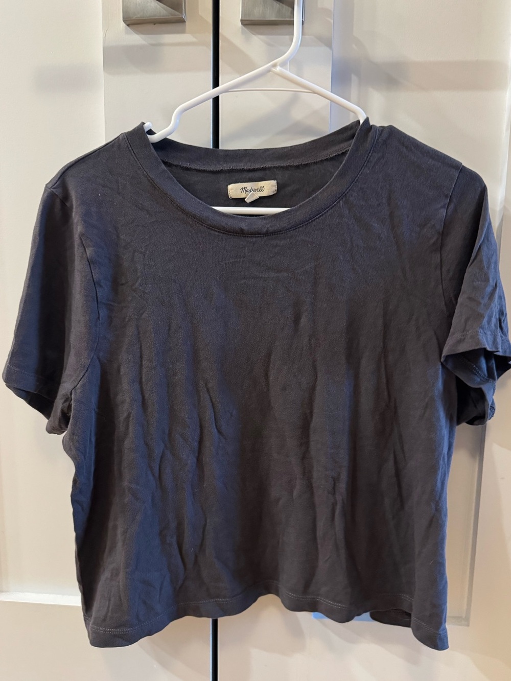 Madewell Cropped Crewneck Tshirt 100% Cotton